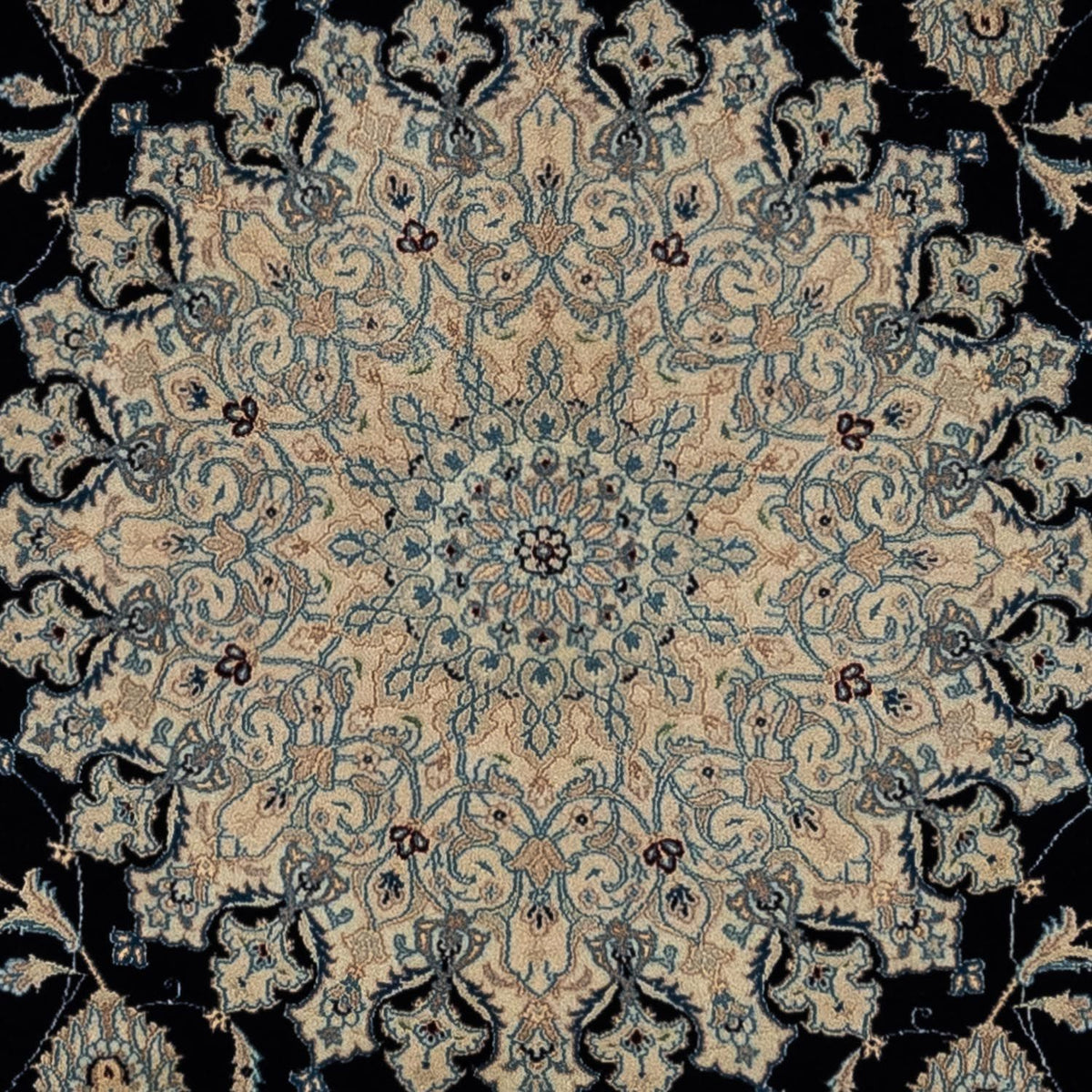 Dywan perski - Nain - Królewski - 344 x 250 cm - czarny