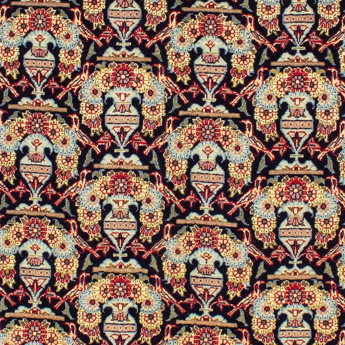 Dywan perski - Keshan - 223 x 145 cm - ciemnoniebieski