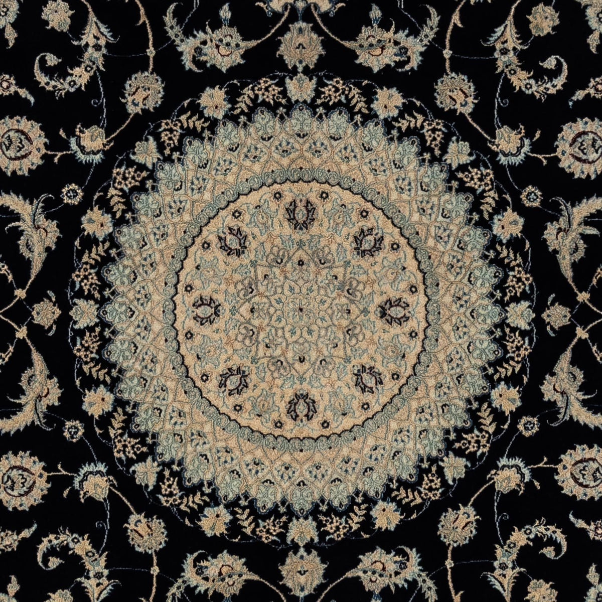 Dywan perski - Nain - Królewski - 300 x 247 cm - czarny