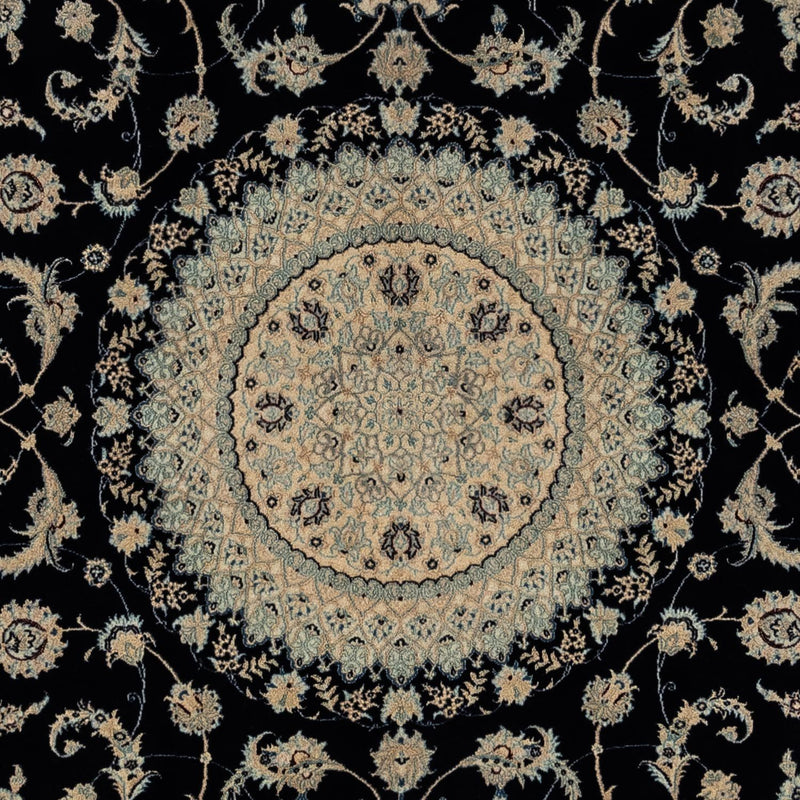 Dywan perski - Nain - Królewski - 300 x 247 cm - czarny