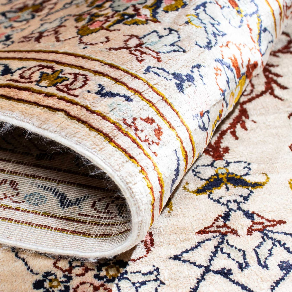 Dywan perski - Ghom - 147 x 100 cm - beżowy