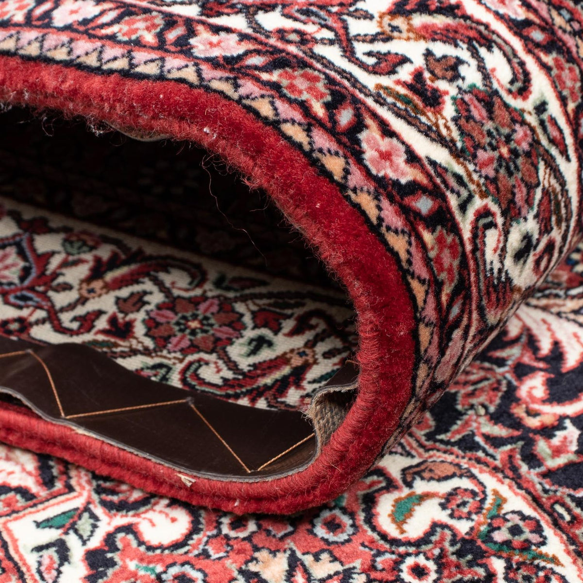 Biegacz Dywan perski - Bijar - 363 x 83 cm - ciemna czerwień