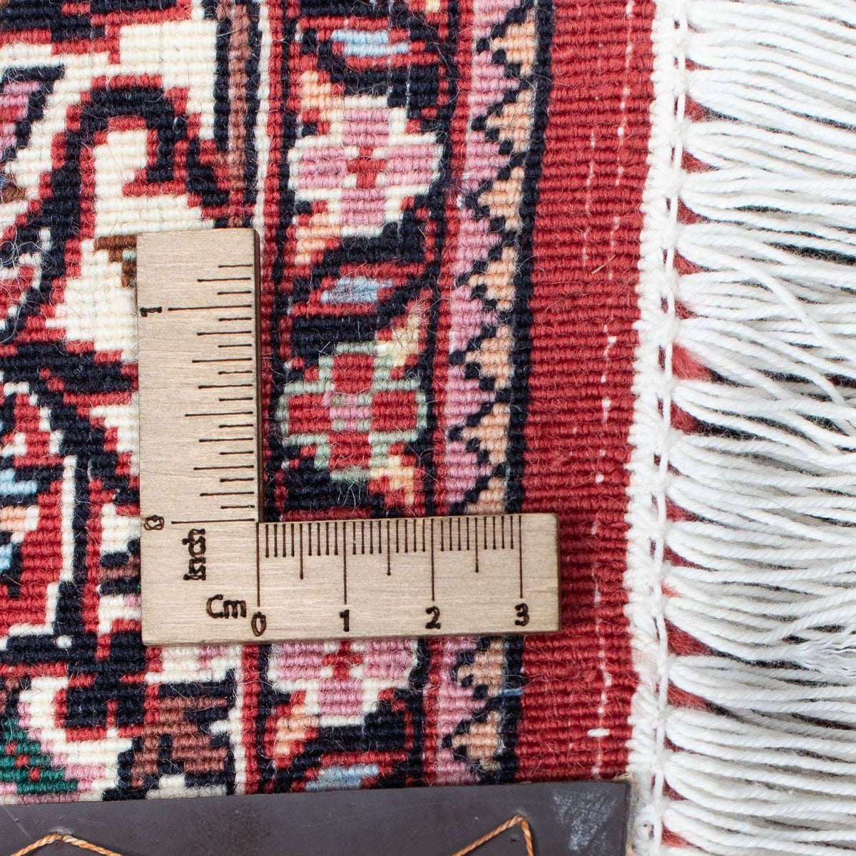 Biegacz Dywan perski - Bijar - 363 x 83 cm - ciemna czerwień