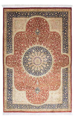 Dywan perski - Ghom - 154 x 100 cm - rdza