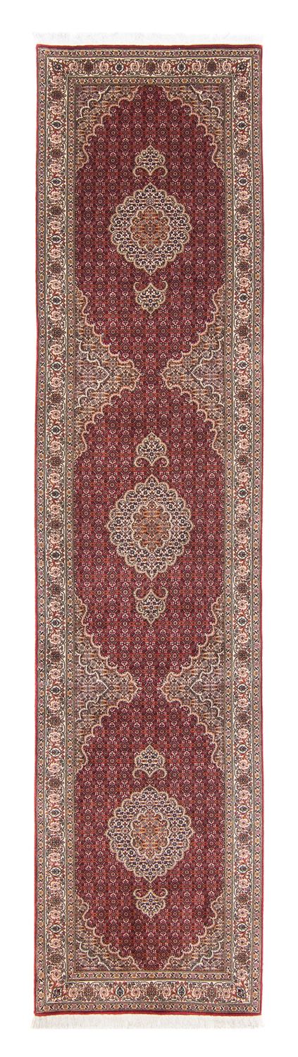 Biegacz Dywan perski - Tabriz - 351 x 83 cm - ciemna czerwień