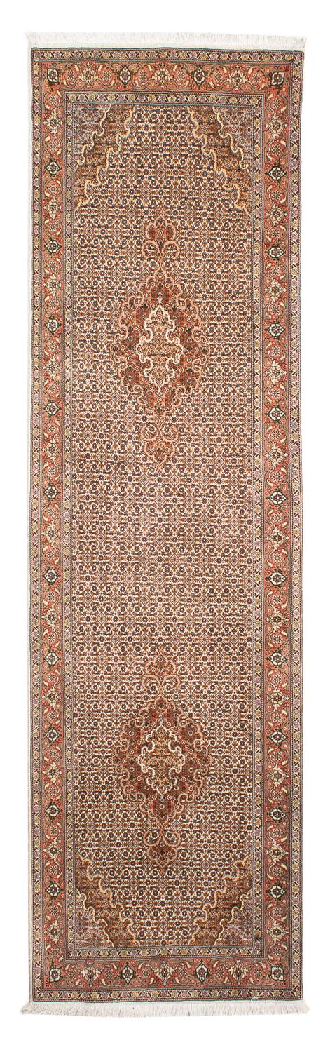 Biegacz Dywan perski - Tabriz - 302 x 85 cm - jasnobrązowy