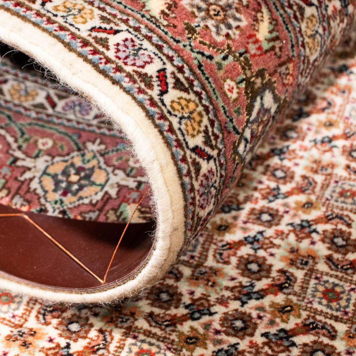 Biegacz Dywan perski - Tabriz - 302 x 85 cm - jasnobrązowy