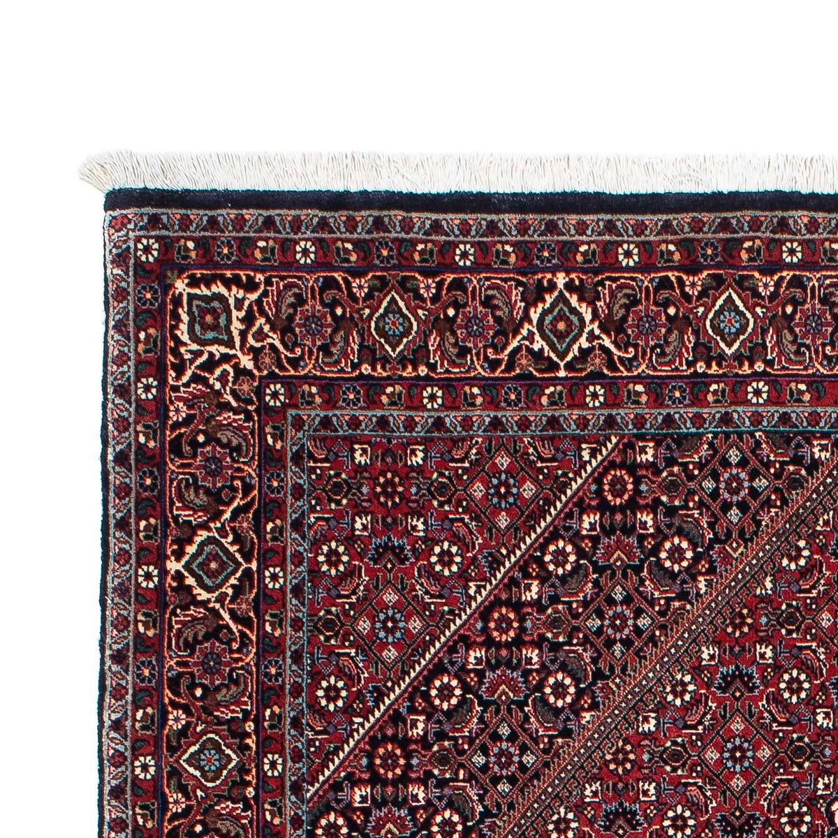 Dywan perski - Bijar - 200 x 131 cm - ciemnoniebieski