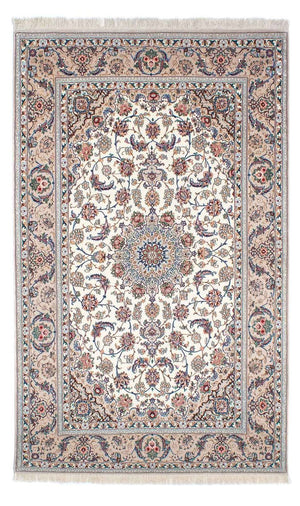 Dywan perski - Isfahan - Premium - 230 x 145 cm - beżowy