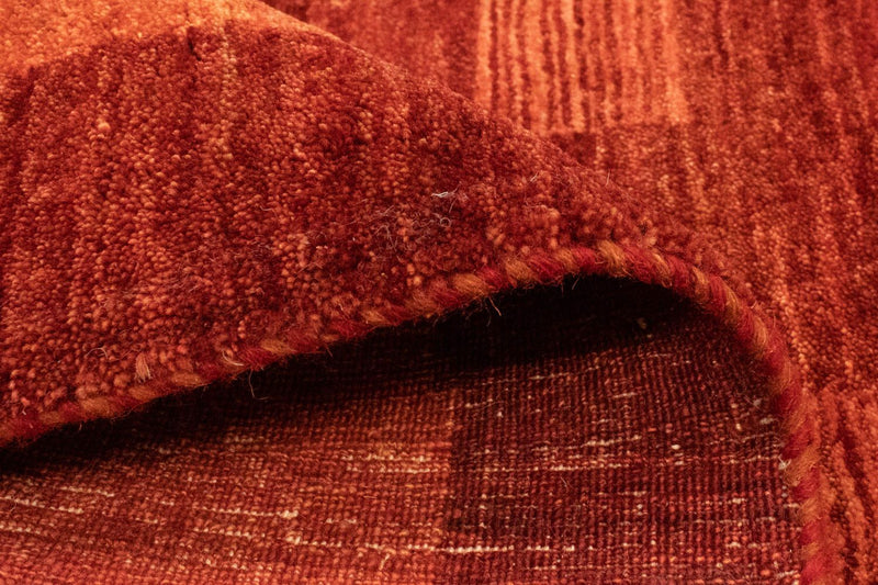 Dywan Gabbeh - perski - 191 x 120 cm - ciemna czerwień