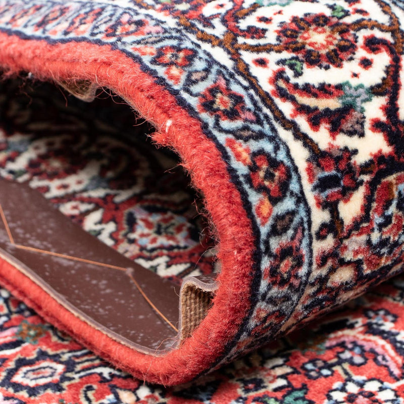 Biegacz Dywan perski - Bijar - 385 x 84 cm - ciemna czerwień