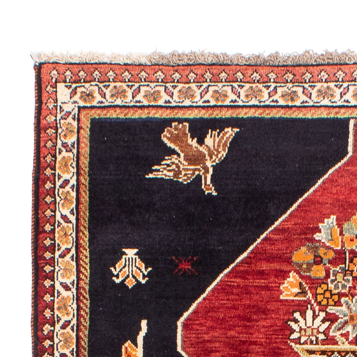 Perski dywan - Nomadyczny - 202 x 127 cm - ciemnoniebieski