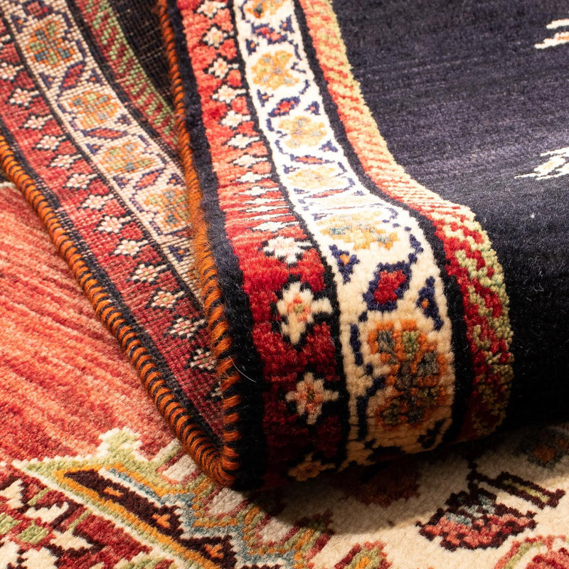 Perski dywan - Nomadyczny - 202 x 127 cm - ciemnoniebieski