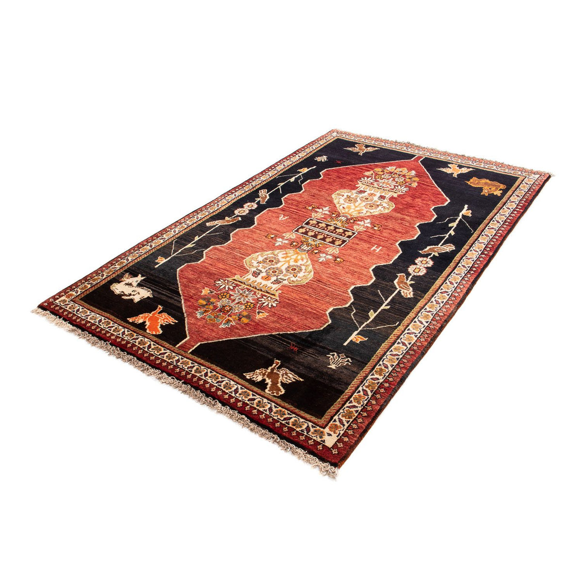 Perski dywan - Nomadyczny - 202 x 127 cm - ciemnoniebieski