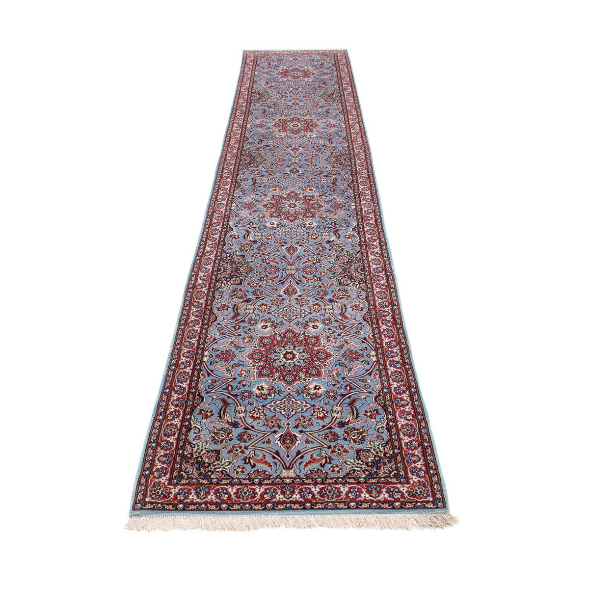 Biegacz Dywan perski - Isfahan - Premium - 438 x 80 cm - fioletowy