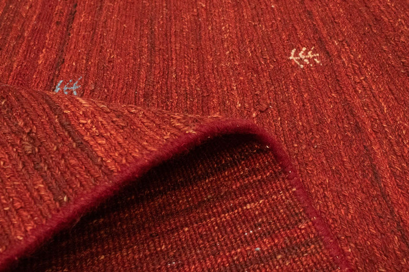 Dywan Gabbeh - perski - 189 x 152 cm - czerwony