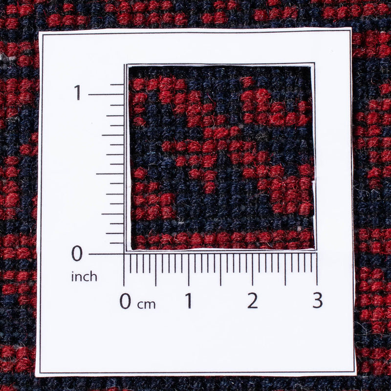 Dywan turkmeński - 248 x 163 cm - ciemna czerwień