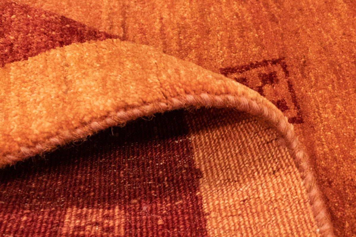 Dywan Gabbeh - perski - 187 x 115 cm - pomarańczowy