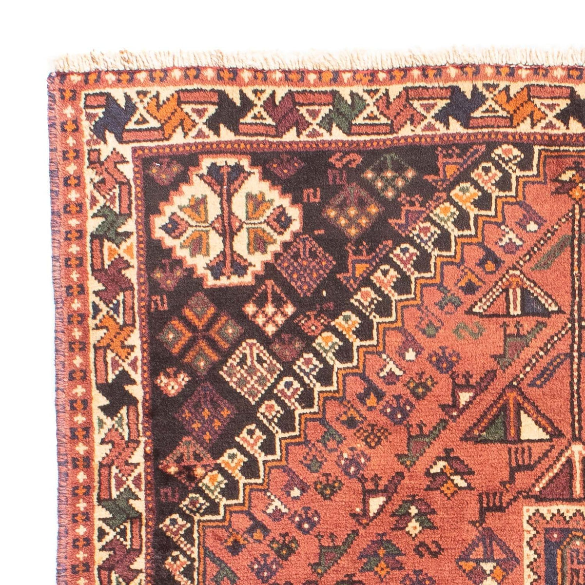 Perski dywan - Nomadyczny - 161 x 108 cm - jasna czerwień