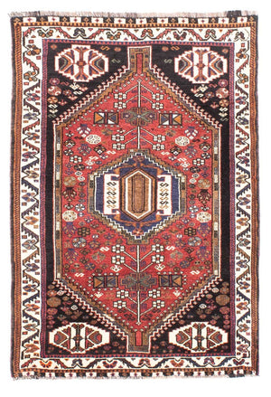 Perski dywan - Nomadyczny - 154 x 104 cm - czerwony