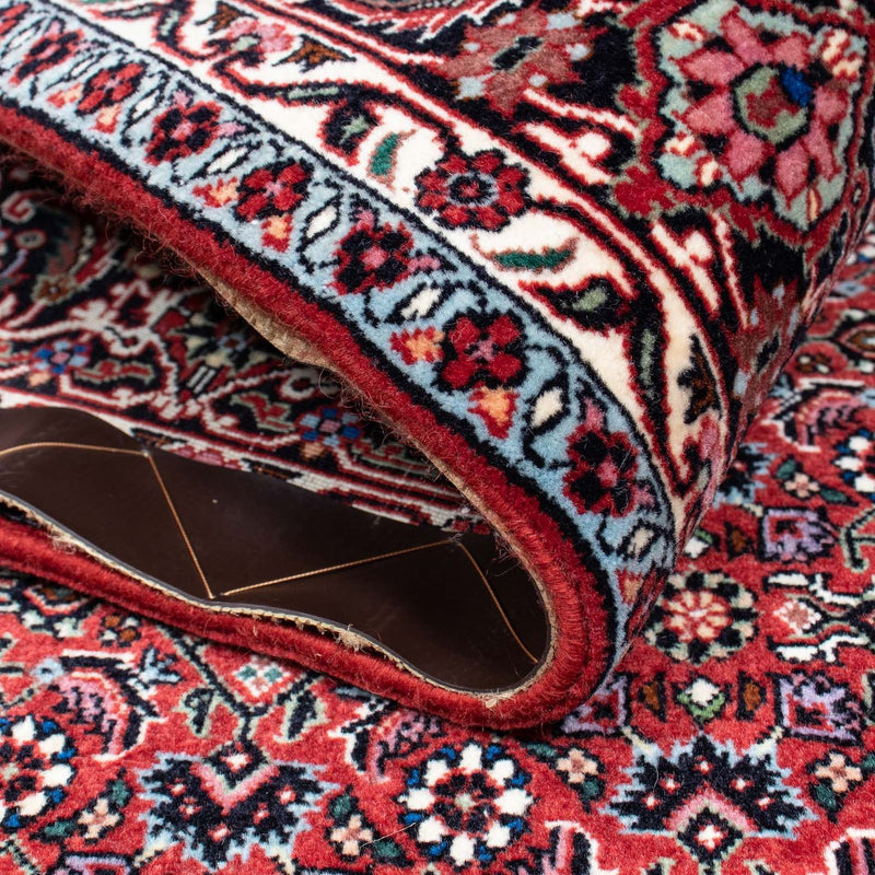 Dywan perski - Bijar - 214 x 133 cm - ciemna czerwień