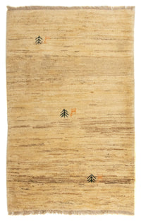 Dywan Gabbeh - perski - 128 x 80 cm - jasnobrązowy