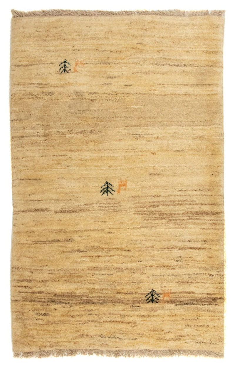 Dywan Gabbeh - perski - 128 x 80 cm - jasnobrązowy