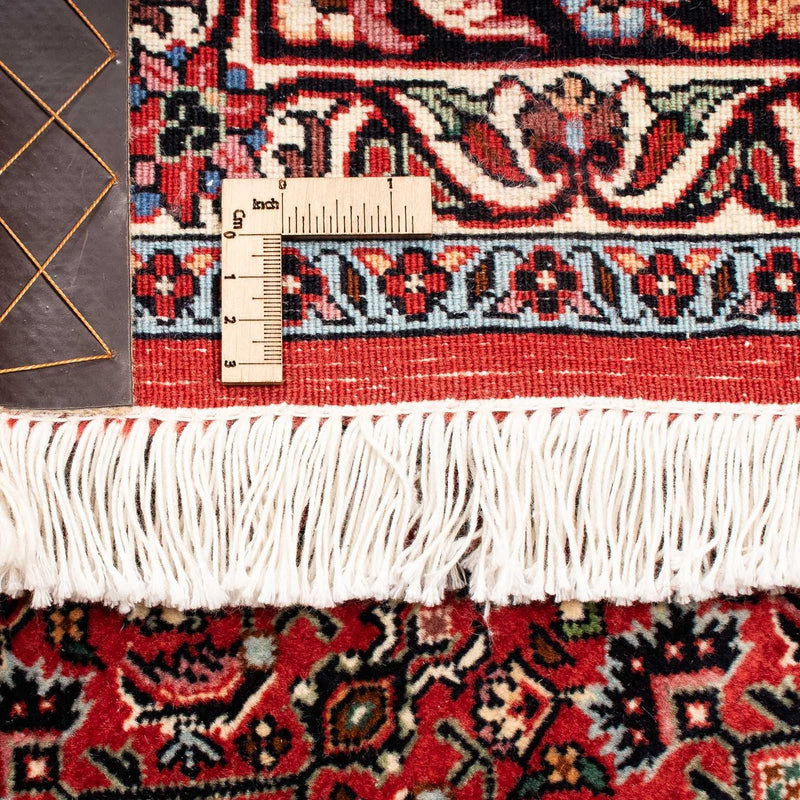 Dywan perski - Bijar - 253 x 202 cm - ciemna czerwień