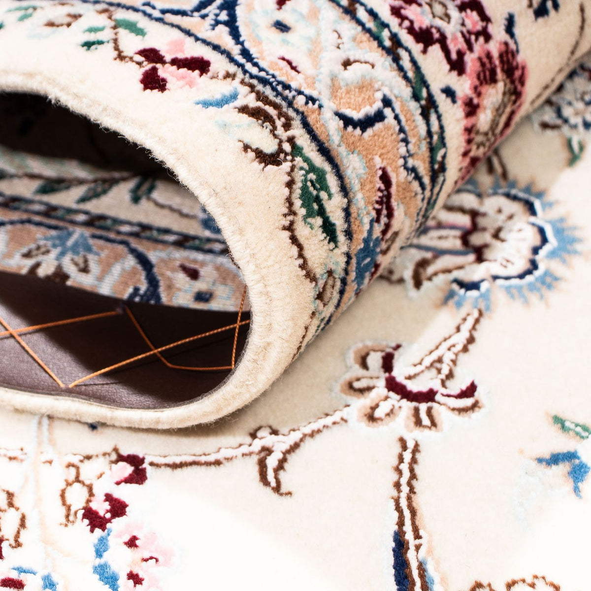 Dywan perski - Nain - Premium - 210 x 163 cm - beżowy