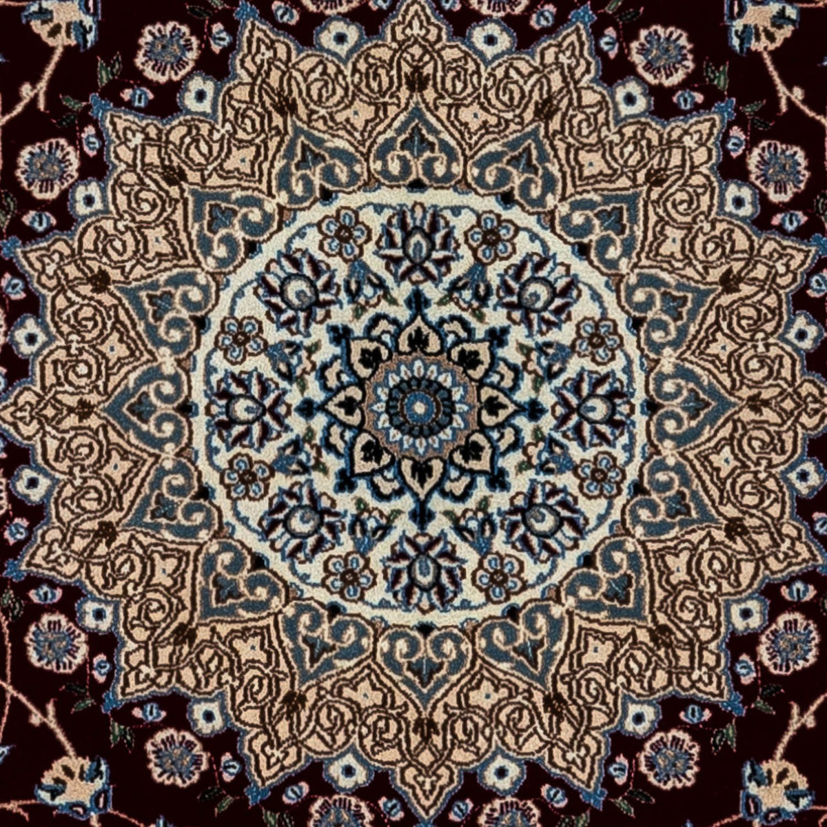 Dywan perski - Nain - Królewski - 354 x 253 cm - czarny