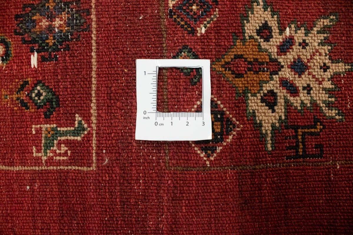 Dywan Gabbeh - Kashkuli perski - 214 x 145 cm - ciemna czerwień