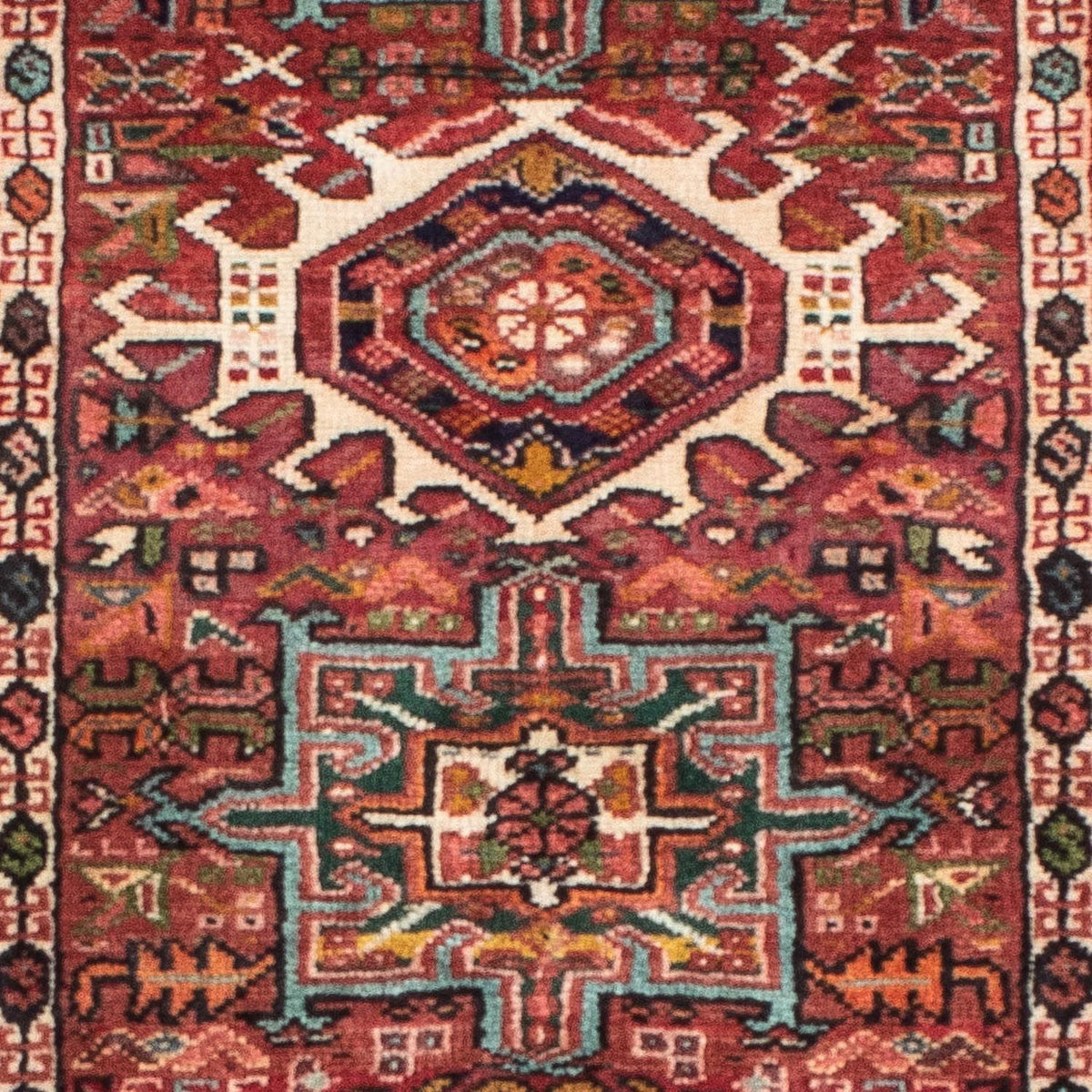 Biegacz Perski dywan - Nomadyczny - 186 x 68 cm - jasna czerwień