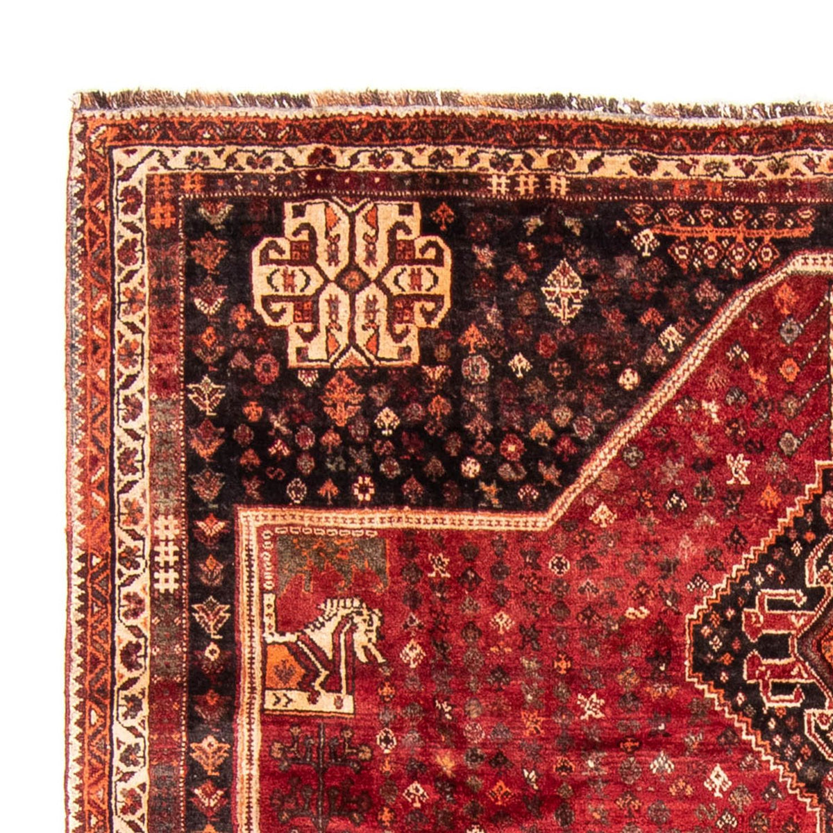 Perski dywan - Nomadyczny - 310 x 227 cm - ciemna czerwień