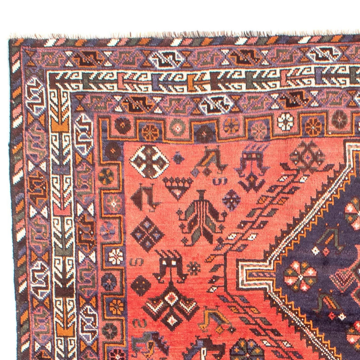 Perski dywan - Nomadyczny - 290 x 208 cm - czerwony