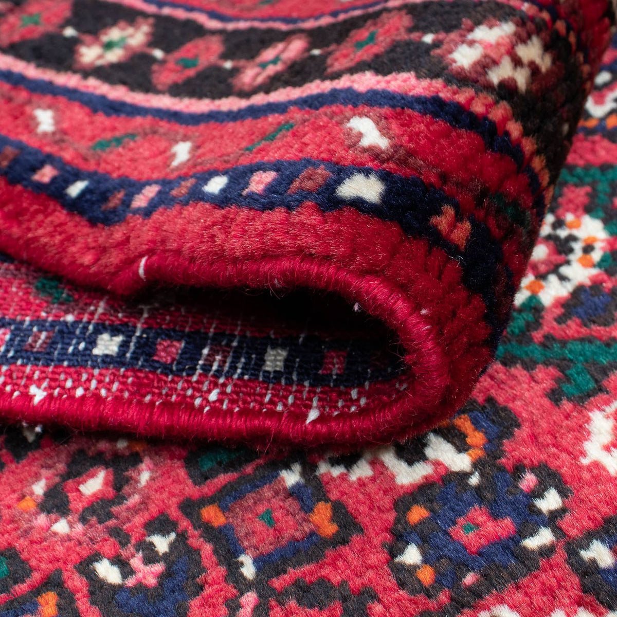 Biegacz Perski dywan - Nomadyczny - 200 x 80 cm - ciemna czerwień