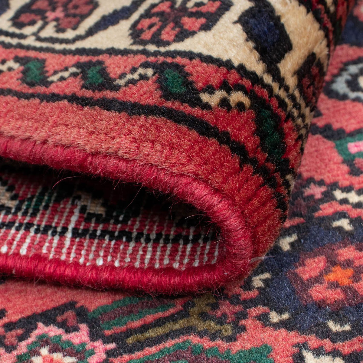 Biegacz Perski dywan - Nomadyczny - 200 x 75 cm - ciemna czerwień