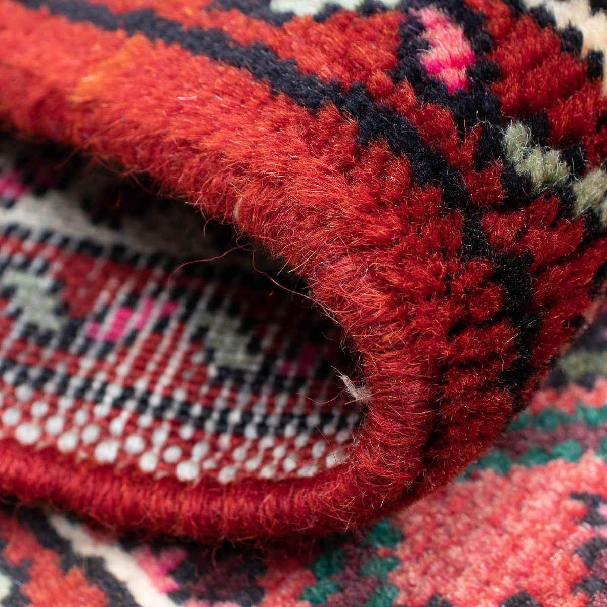 Biegacz Perski dywan - Nomadyczny - 204 x 75 cm - ciemna czerwień