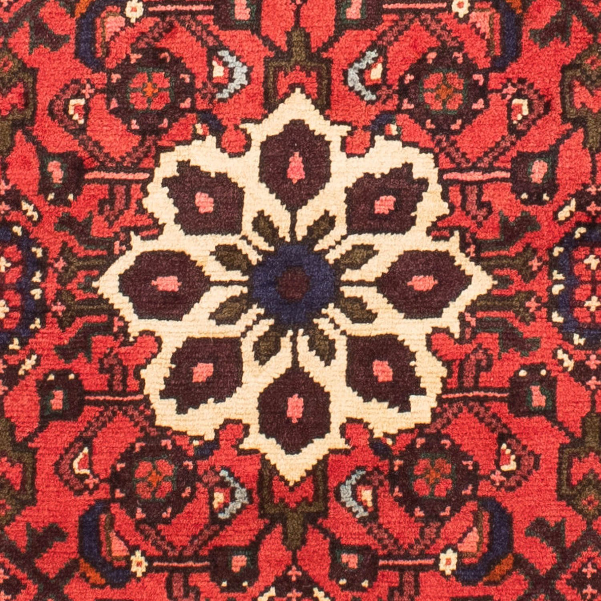 Perski dywan - Nomadyczny - 150 x 105 cm - czerwony