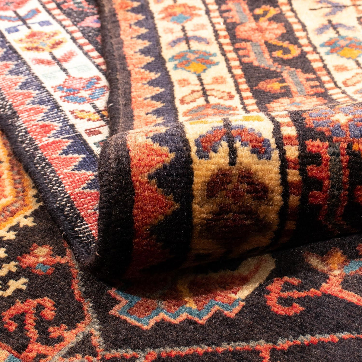 Perski dywan - Nomadyczny - 172 x 106 cm - ciemnoniebieski