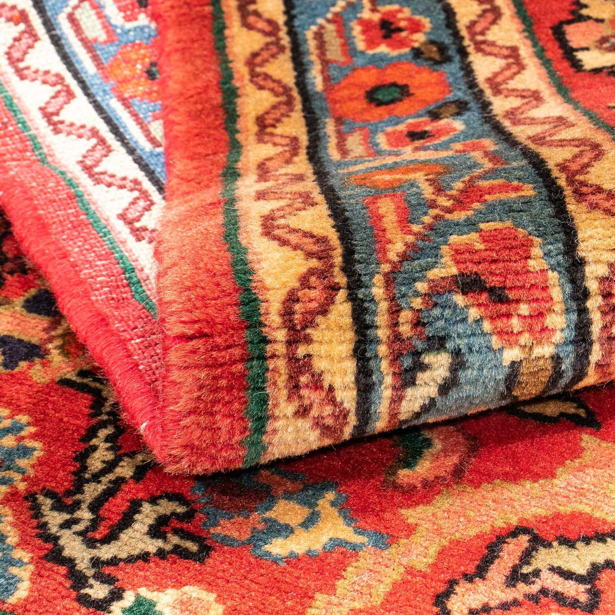 Perski dywan - Nomadyczny - 143 x 110 cm - ciemna czerwień