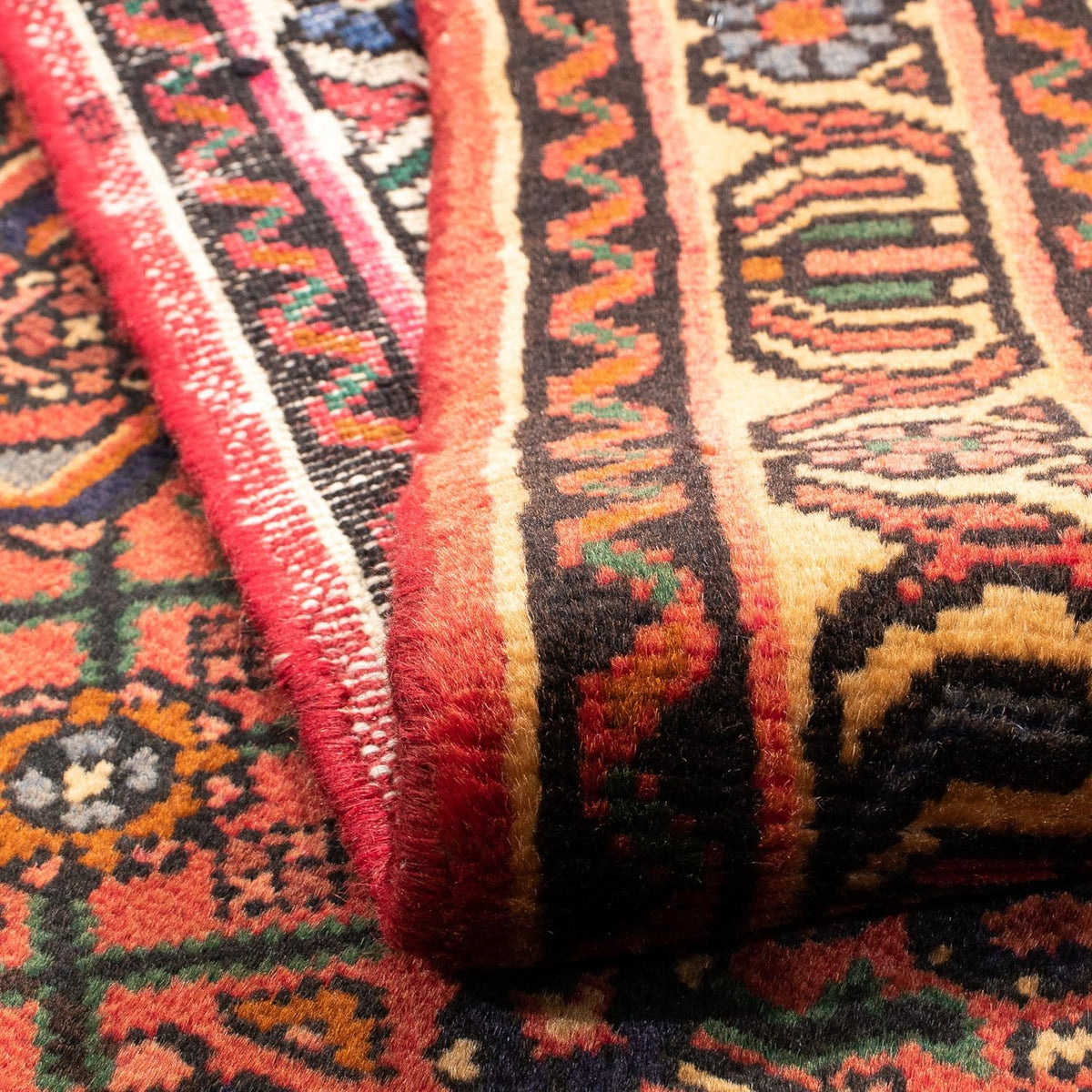 Perski dywan - Nomadyczny - 160 x 100 cm - ciemna czerwień