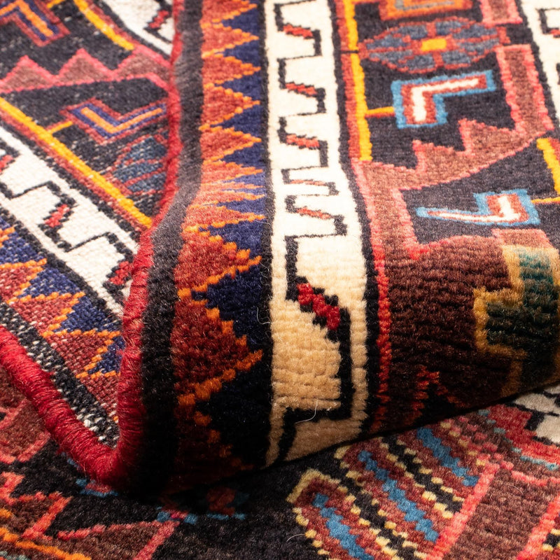 Perski dywan - Nomadyczny - 150 x 116 cm - ciemna czerwień