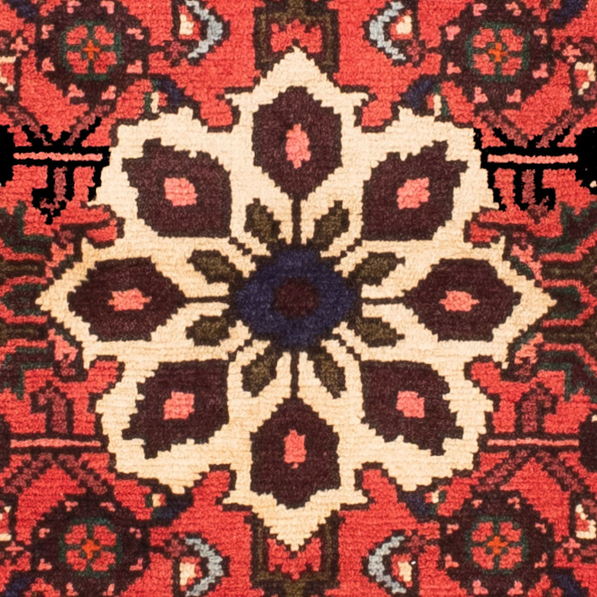 Perski dywan - Nomadyczny - 145 x 105 cm - czerwony