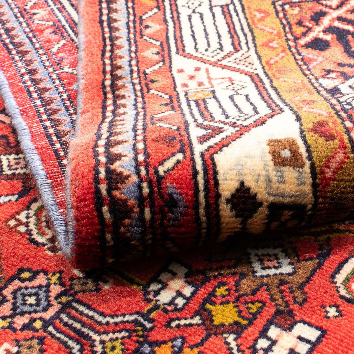 Perski dywan - Nomadyczny - 152 x 100 cm - czerwony