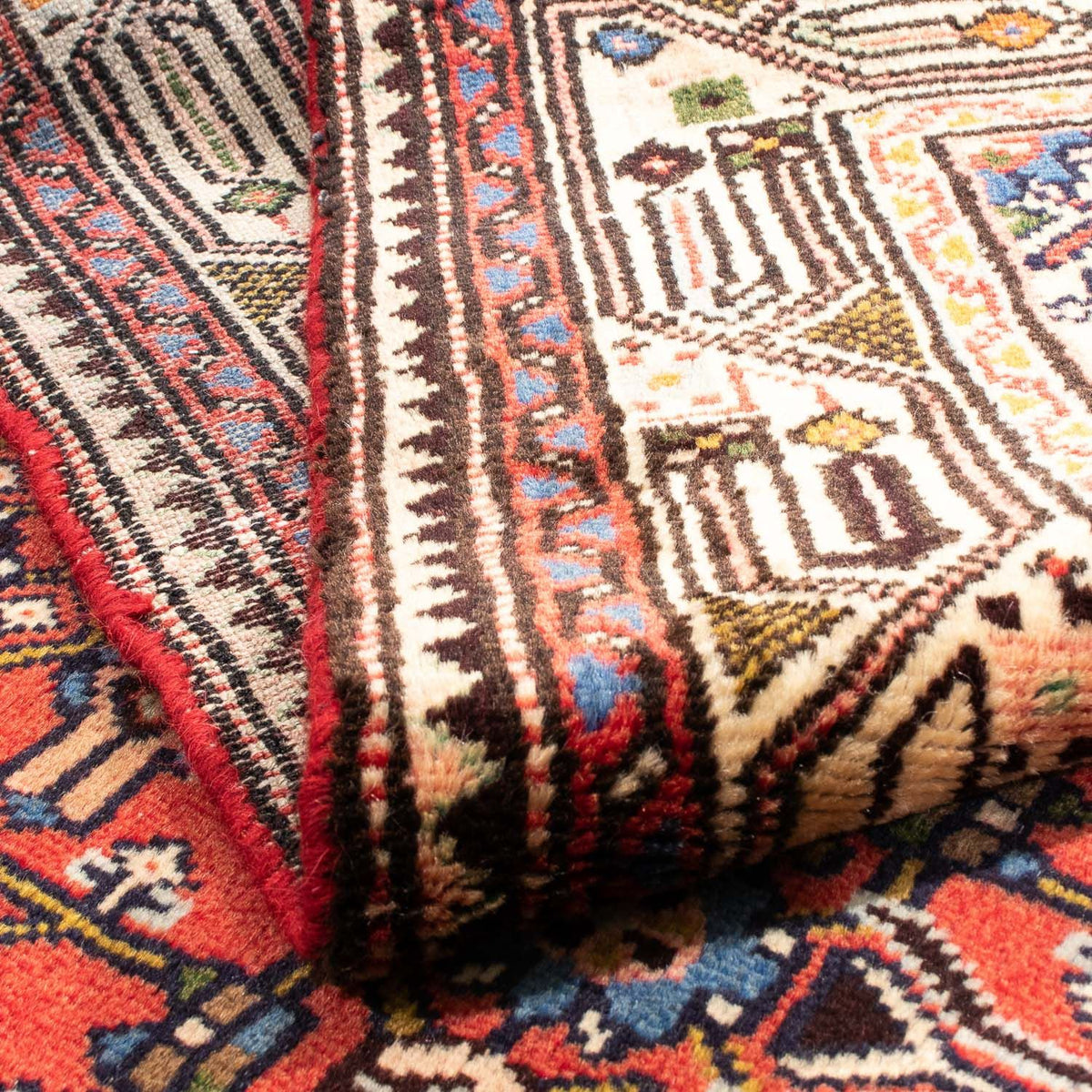 Perski dywan - Nomadyczny - 148 x 100 cm - czerwony