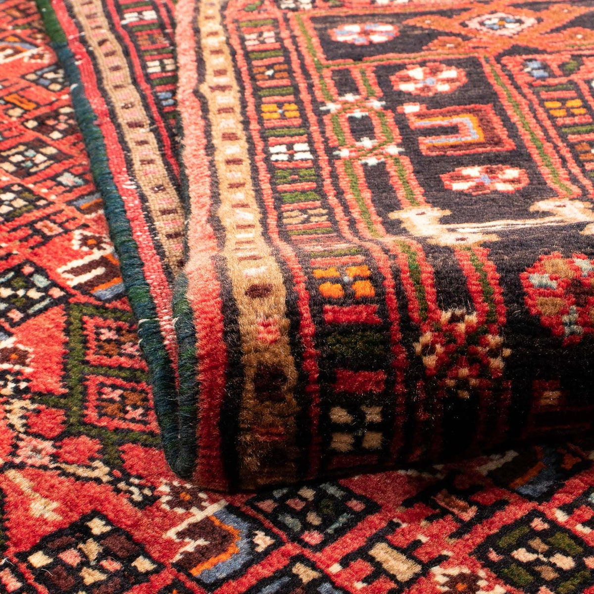 Perski dywan - Nomadyczny - 225 x 145 cm - ciemna czerwień