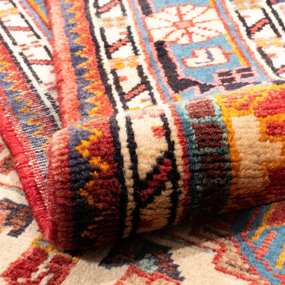 Perski dywan - Nomadyczny - 180 x 123 cm - jasna czerwień