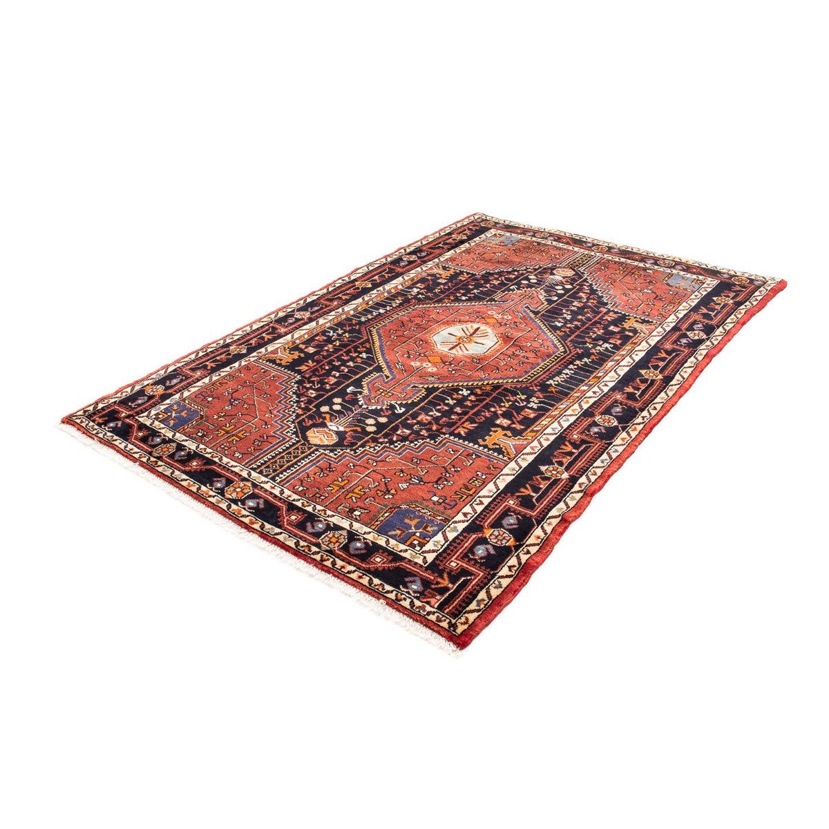 Perski dywan - Nomadyczny - 217 x 145 cm - ciemnoniebieski