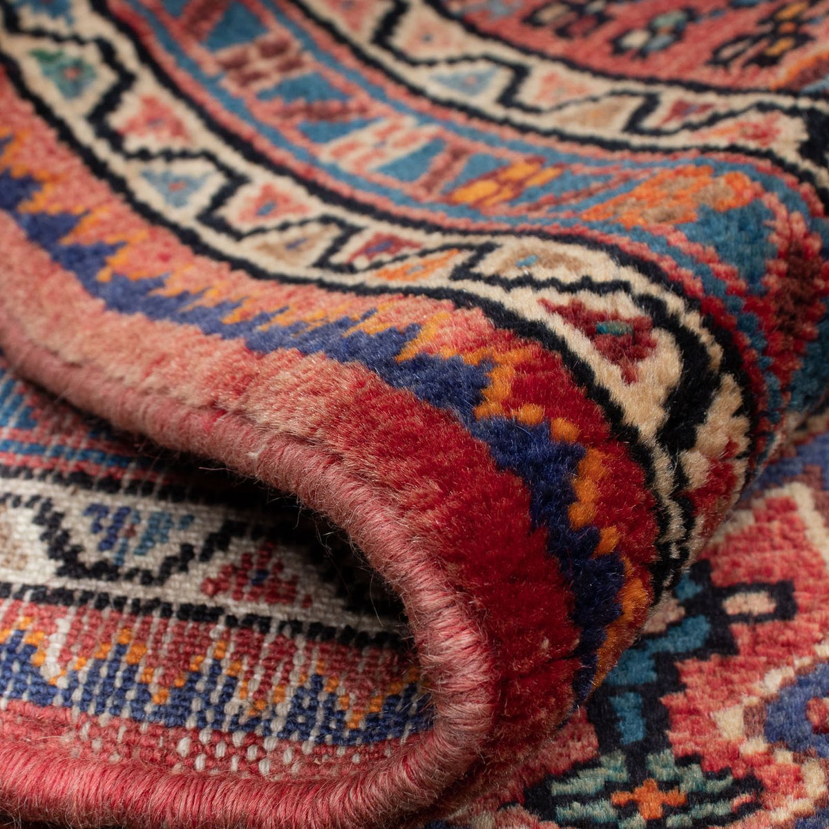 Perski dywan - Nomadyczny - 130 x 88 cm - ciemnoniebieski