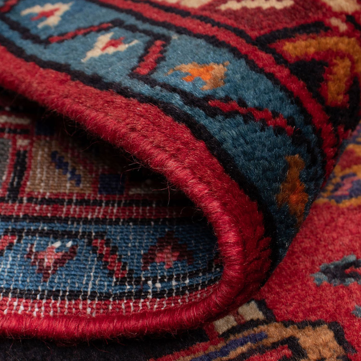 Perski dywan - Nomadyczny - 126 x 83 cm - czerwony